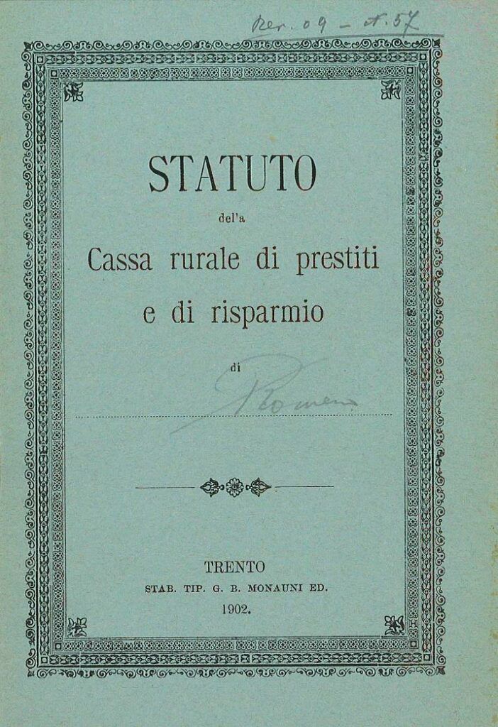 Statuto Cassa Rurale Romeno